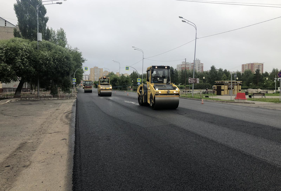 В Тюмени благодаря нацпроекту ремонтируют улицу Олимпийскую